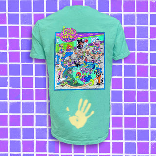 Pop-Up Pool Party: Green-to-Yellow Hyper Tee