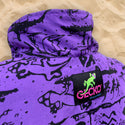Purple/Pink Gecko Wall "V Full Zip" Windbreaker!