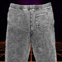 1980's Black Acid Wash Sweat Pants Premium Fleece