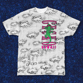 Original Gecko Shadow All Over White Tee
