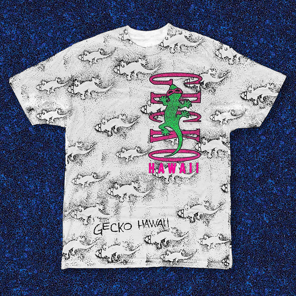 Original Gecko Shadow All Over White Tee