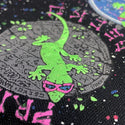 Hand Splattered Gecko Walk Shorts - Glow In The Dark