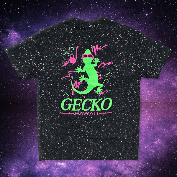 1988 Space Gecko Glow In The Dark SPLATTER TEE - Limited 2025 Edition