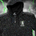 Space Gecko Limited Edition Glow In The Dark Splatter Zip Hoodie