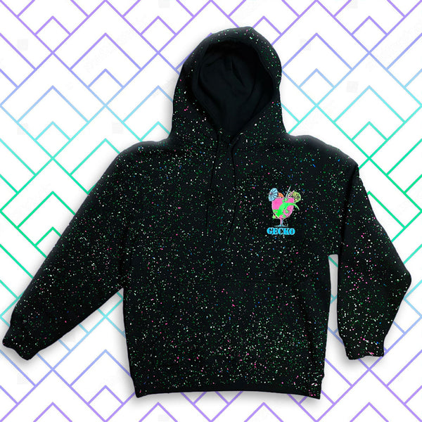 1989 Glow-In-The-Dark Splatter Hoodie - Gecko Cocktail Club