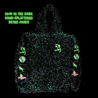 Gecko Four LoGo Glow-In-The-Dark Splatter Hoodie- Limited Edition