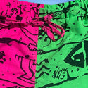Gecko Wall - Neon Pink/Green Split Unisex Beach Runners