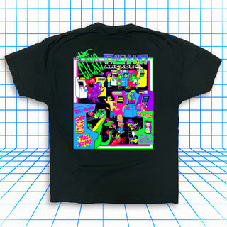 Aloha Arcade Black Tee - Gecko X Nazar 4