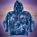 Gecko Vinyl 1980 Navy Blue Tie Dye Hoodie