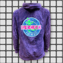 Gecko Vinyl Purple Acid Wash Hoodie