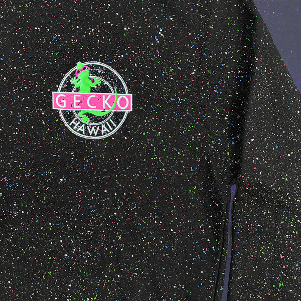 Glow In The Dark Splatter Gecko Vinyl Hoodie