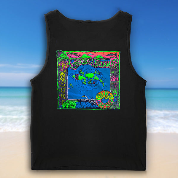 1987 Wild Gecko Islands Black Tank Top