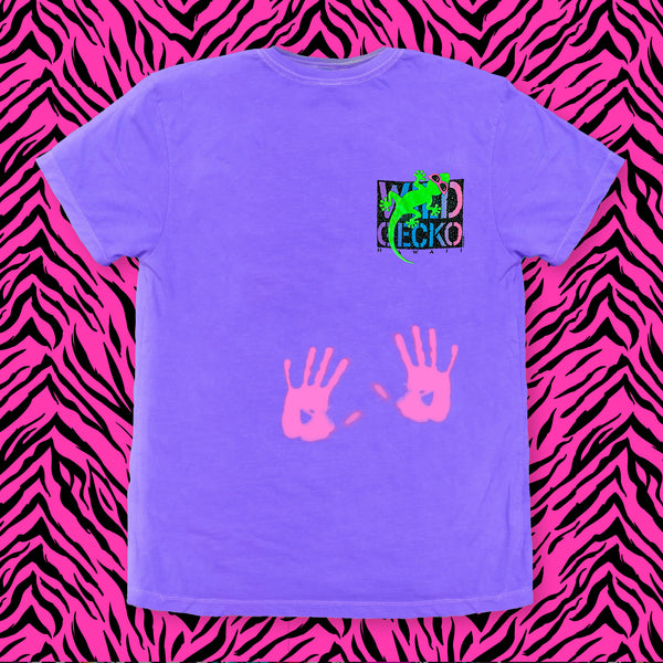Wild Gecko 1990 - Hyper Flash Color Change Purple to Pink T-Shirt