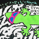 Gecko Swirl V2 - Black Cotton Tee