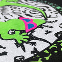 Gecko Swirl V2 - Black Cotton Tee