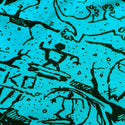 The Original "Gecko Wall" Lagoon Blue