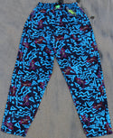 Retro Gecko Beach Pants - Blue
