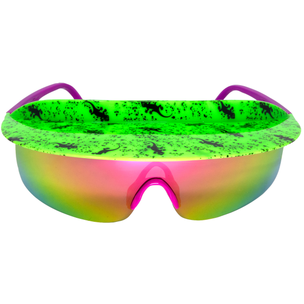 Gecko Visor Shades Neon Green