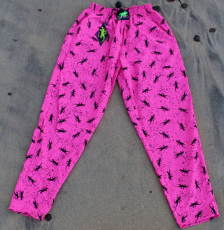 Gecko Hawaii 90s Neon Beach Pants - Pink