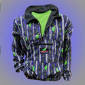 Gecko Blue Stripe Windbreaker