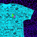 The Original "Gecko Wall" Lagoon Blue