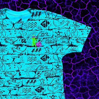 The Original "Gecko Wall" Lagoon Blue