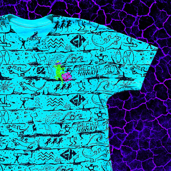 The Original "Gecko Wall" Lagoon Blue