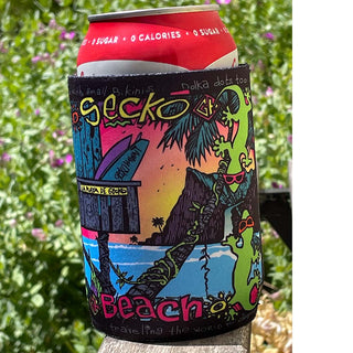 Gecko Beach Can Cooler