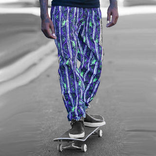 Purple Stripe Gecko Beach Pants