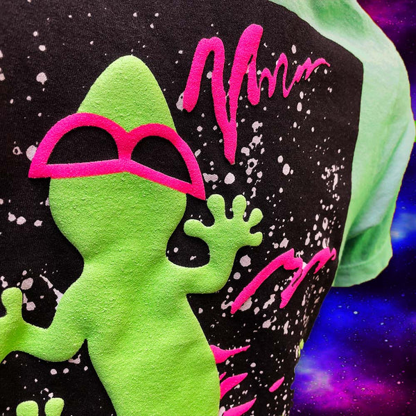 Space Gecko Hyper Flash Color Change Green to Yellow