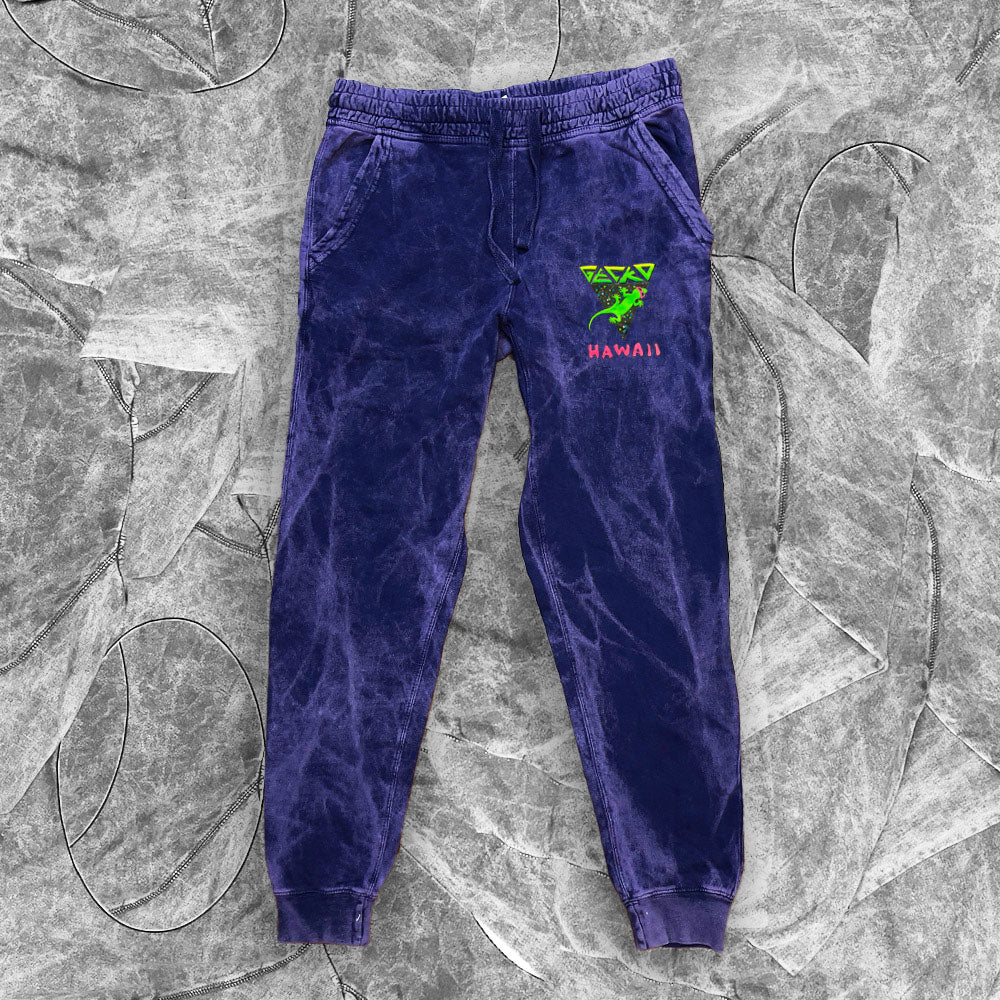 Purple acid 2025 wash joggers