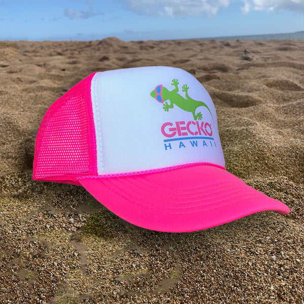 1980's Neon Pink Trucker Hat