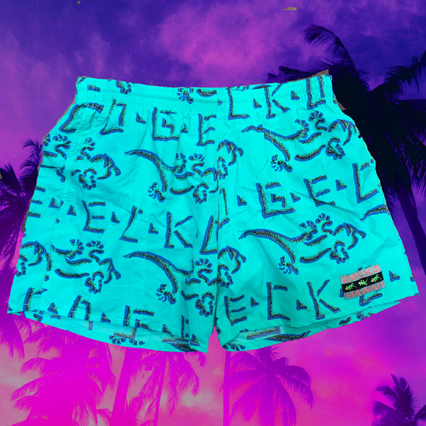 Mint Gecko Petro Volley Shorts