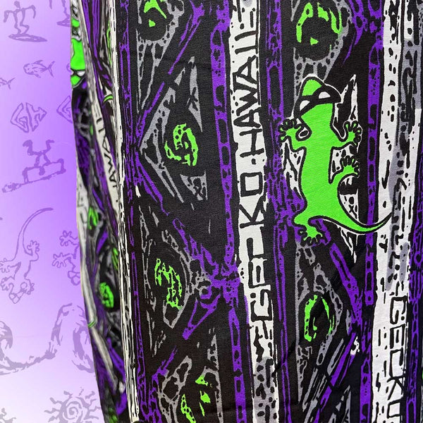 Purple Stripe Gecko Beach Pants