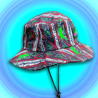 Gecko Red Stripe Boonie Hat