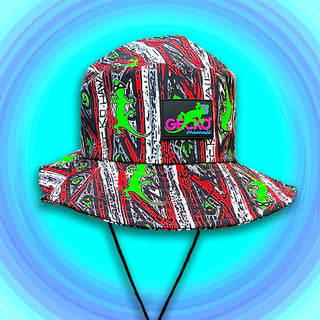Gecko Red Stripe Boonie Hat