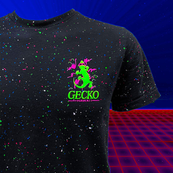 1988 Space Gecko Glow In The Dark SPLATTER TEE - Limited 2025 Edition
