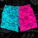Original Neon Mint/Pink Split Petro Volley Shorts
