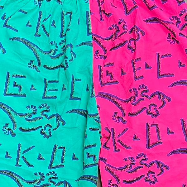 Gecko's 1990s Color Block Beach Pants