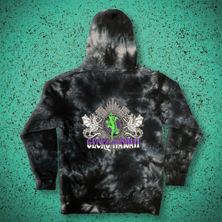 1996 Double Dragon - Black Tie Dye Hoodie