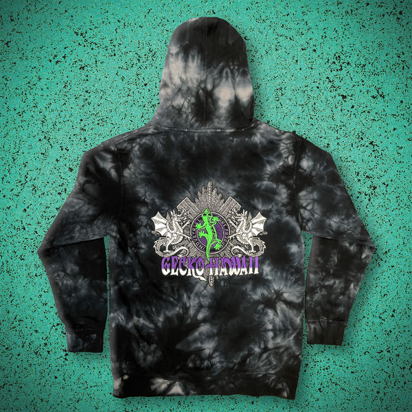 1996 Double Dragon - Black Tie Dye Hoodie