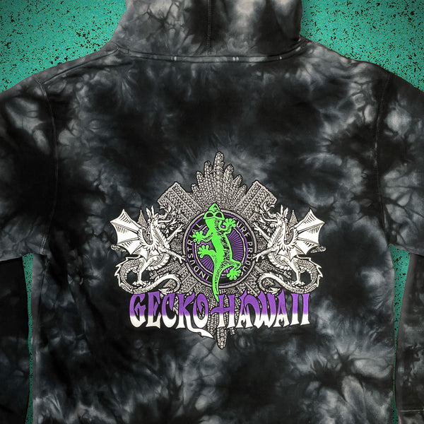 1996 Double Dragon - Black Tie Dye Hoodie