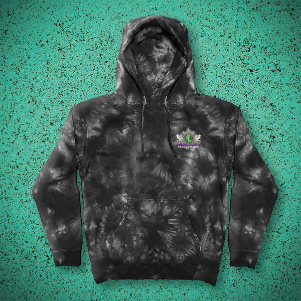 1996 Double Dragon - Black Tie Dye Hoodie