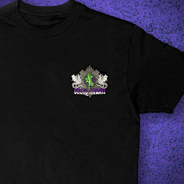 1996 Gecko Double Dragon Black Tee