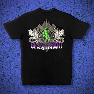 1996 Gecko Double Dragon Black Tee
