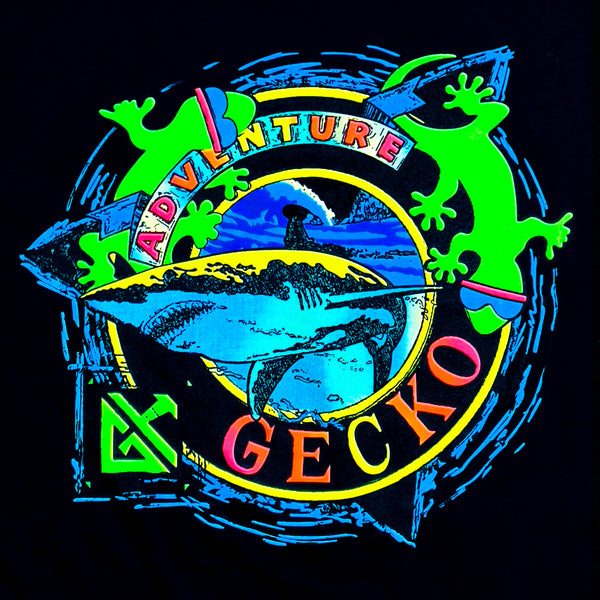 KIDS - '87 Adventure Gecko Black Tee