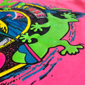 1987 Hot Pink Adventure Gecko Neon Pigment Tee