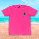 1987 Hot Pink Adventure Gecko Neon Pigment Tee