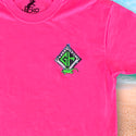 1987 Hot Pink Adventure Gecko Neon Pigment Tee