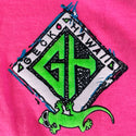 1987 Hot Pink Adventure Gecko Neon Pigment Tee
